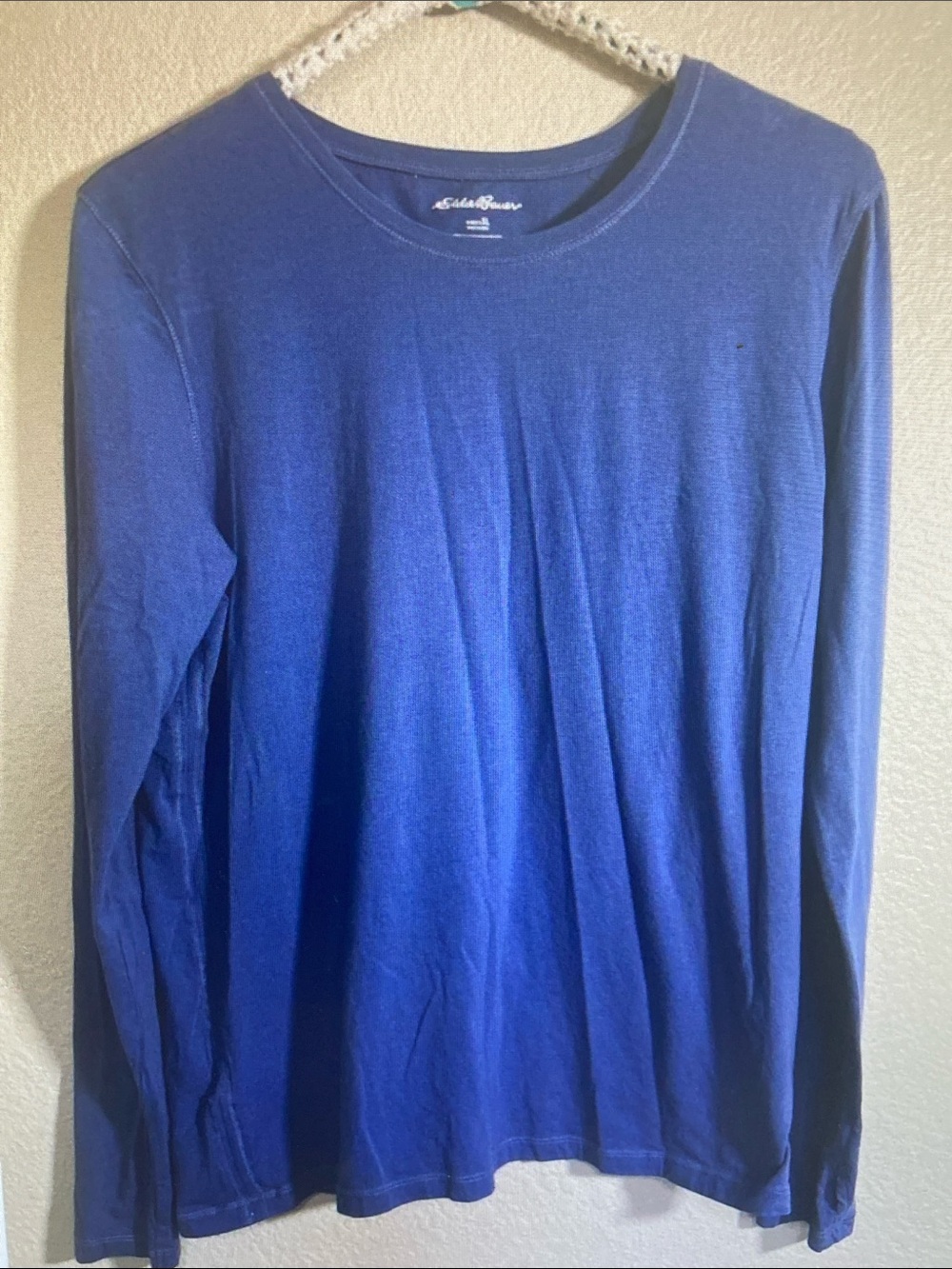 Eddie Bauer Long-Sleeve Crewneck Tee - Blue